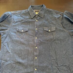 Wrangler Snap button denim men's shirt